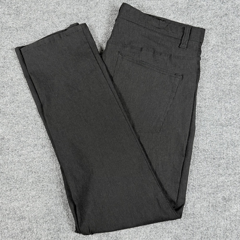 Kenneth Cole Pants Mens 36x30 Black Slim Fit Stretch‎ Dress Casual Modern Office